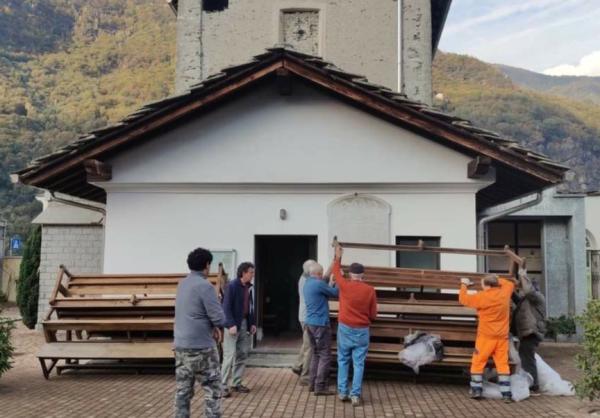 Tavagnasco: iniziati i lavori di pulizia e risanamento della chiesetta settecentesca dell’Annunziata