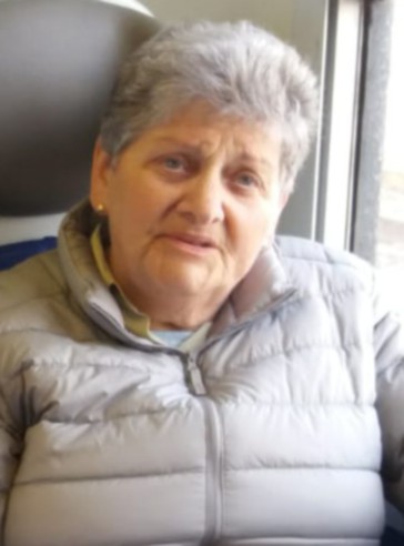 Olga Vevey, la storica titolare del bar alimentari di Ollomont
