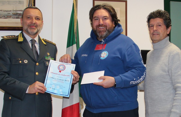 Donazione della Guardia di Finanza a Missione Sorriso Valle d’Aosta