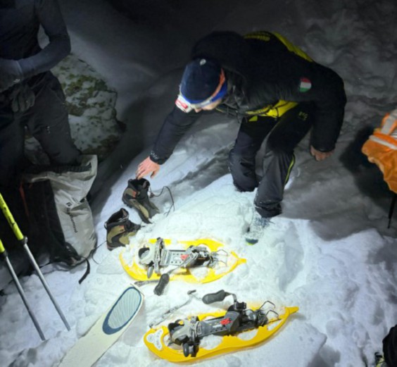 Escursionista in difficoltà e con un’attrezzatura non adeguata recuperato dal Soccorso Alpino