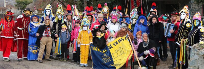 Il gruppo del Carnevale che ha sfilato nella giornata di sabato