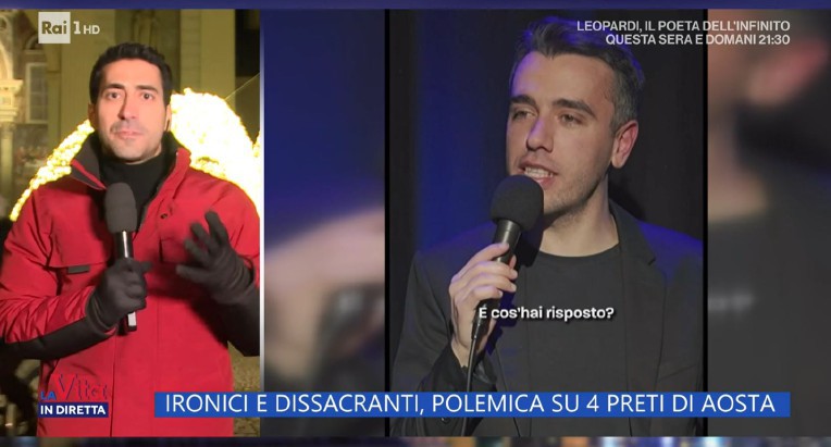 «Lo show dei preti» a «La vita in diretta»