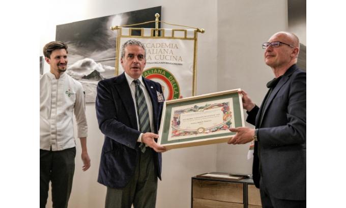 L’Institut Agricole Régional e lo chef Paolo Griffa premiati dall’Accademia della Cucina