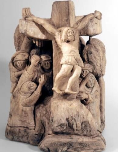 Nelle Cattedrali di Cuneo e a Saluzzo le opere di Dorino Ouvrier raffiguranti il Cristo in croce