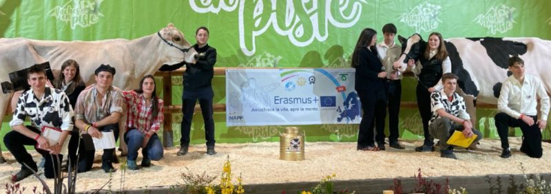 Gli studenti dell’Institut Agricole Régional che hanno partecipato al “Challenge des centres de formation”