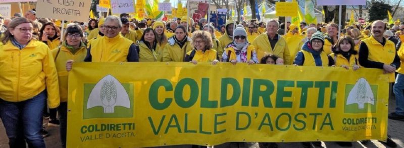 LA COLDIRETTI VDA HA SFILATO A PARMA PER UN’EUROPA PIÙ EQUA