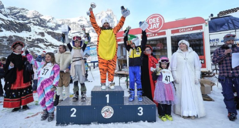 La gara di Gargantua con 130 bambini ha chiuso alla grande il Carnevale di Cervinia