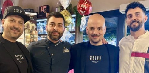 Da iSaulle il gin Neige Noire con la pizza ad impasto nero
