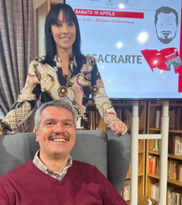 “DissacrArte”: presentato il libro di Patrik Perret a Courmayeur