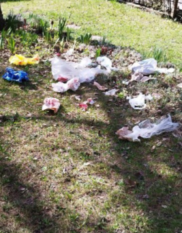 Rifiuti abbandonati a Pasquetta al Verrand di Pré-Saint-Didier