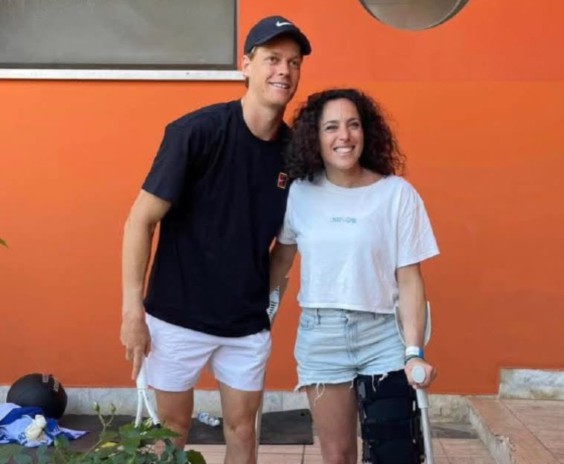 Federica Brignone a Roma ha incontrato Jannik Sinner