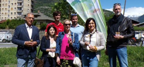 Intervento di forestazione urbana in via Paravera: inaugurata una nuova area verde