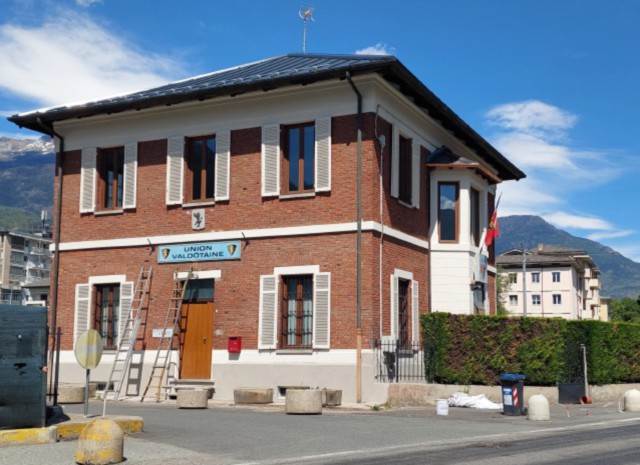 La scrivania di Emile Chanoux nella rinnovata sede Uv