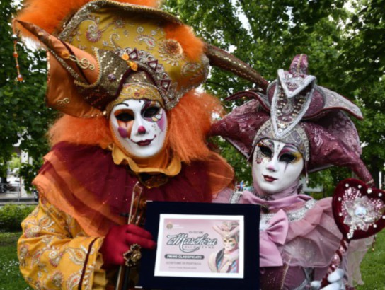 Il gruppo MasquAoste premiato all’evento “Maschere alle terme”