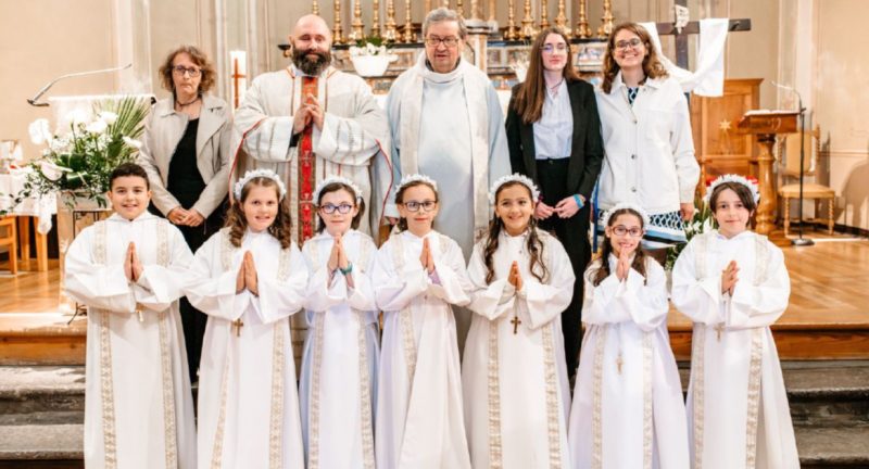 Prima Comunione a Villeneuve sabato scorso
