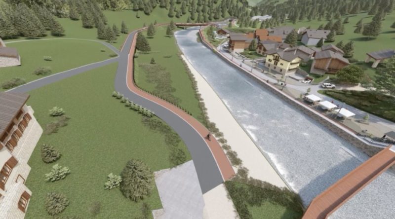 Uno dei «rendering» forniti dall’Amministrazione comunale
