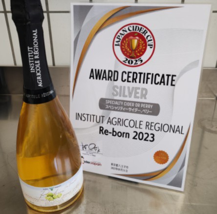 Una medaglia d’argento a Tokyo al sidro di pere dell’Institut Agricole