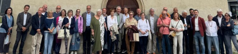 In sessanta alla visita alla chiesa di Saint-Martin-de-Corléans