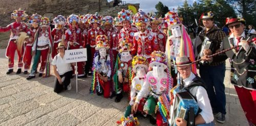 Le landzette di Allein al Raduno delle maschere antropologiche in Basilicata