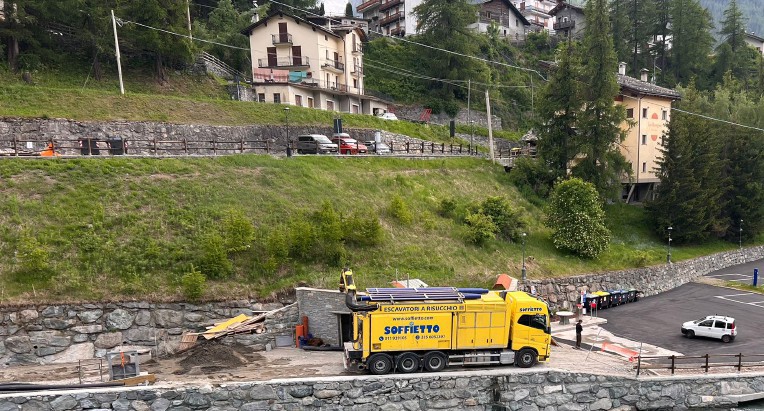 Post alluvione a Cogne, al lavoro per «liberare» la centrale Urtier