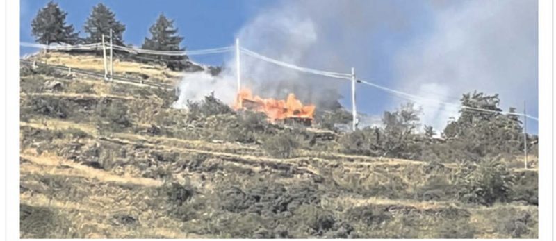INCENDIO A GIMILLAN DI COGNE