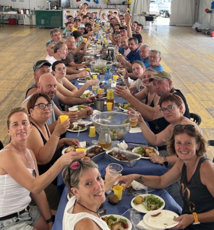Il pranzo conclusivo dei musici di Carema nella giornata di domenica
