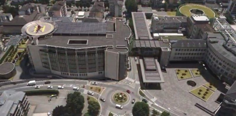 Una ricostruzione grafica del nuovo ospedale