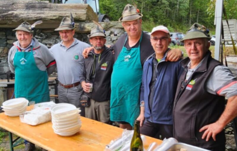 Festa degli alpini di Arvier all’alpeggio Pileo domenica scorsa, 27 luglio