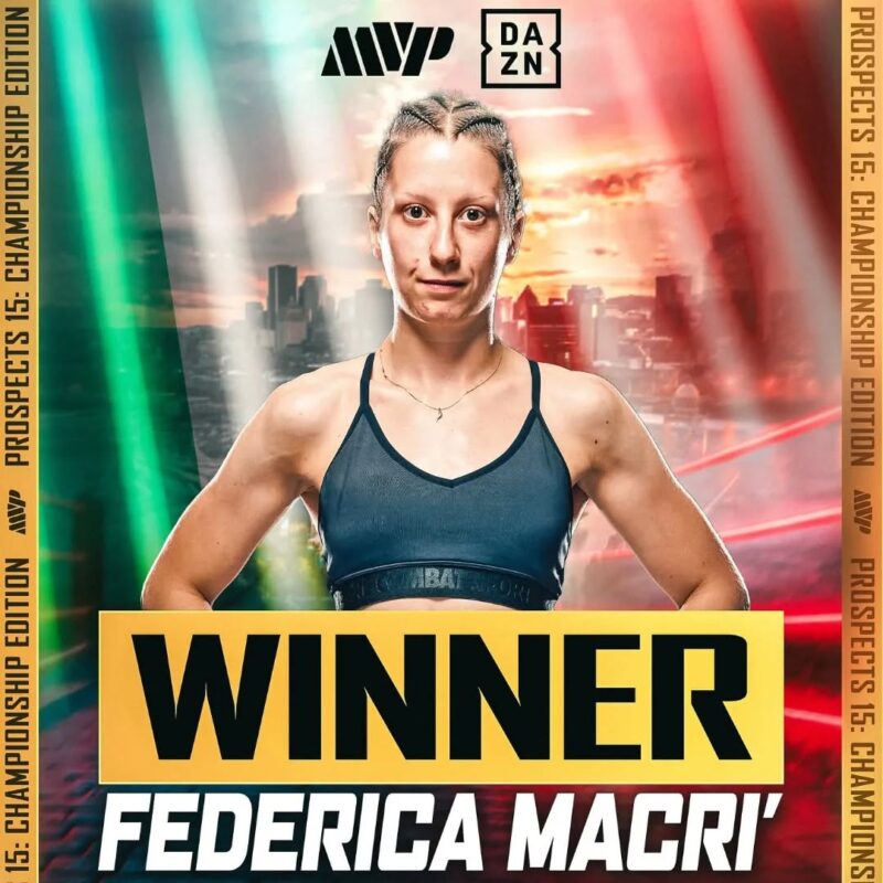 Per la pugile aostana Federica Macrì super vittoria in Canada