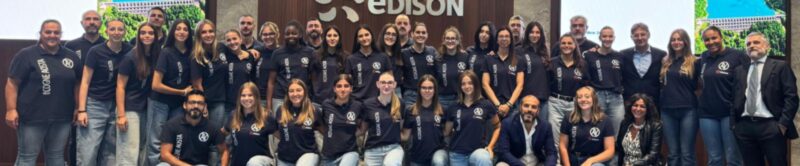 LA COGNE AOSTA VOLLEY IN VISITA A MILANO: EDISON ACCOGLIE LA SQUADRA NEI LUOGHI SIMBOLO DELLA SUA STORIA