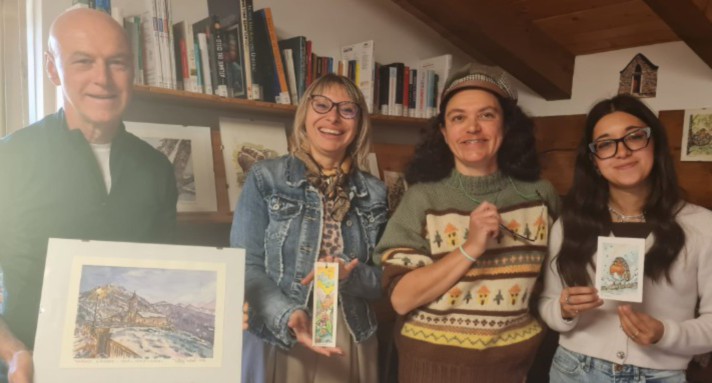 A OYACE INAUGURATA LA MOSTRA CON GLI ACQUERELLI DI PATRIZIA CERIANI