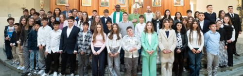 Domenica scorsa cresimati quarantasei ragazzi nella chiesa di Saint-Martin- de- Corléans