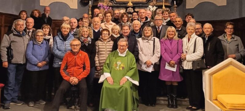 Aymavilles, festa degli anniversari di matrimonio domenica scorsa, 26 ottobre