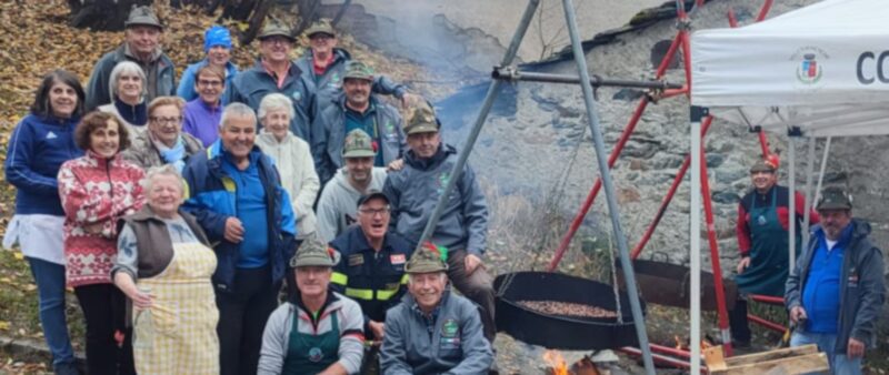 Castagnata con gli alpini domenica a Valtournenche