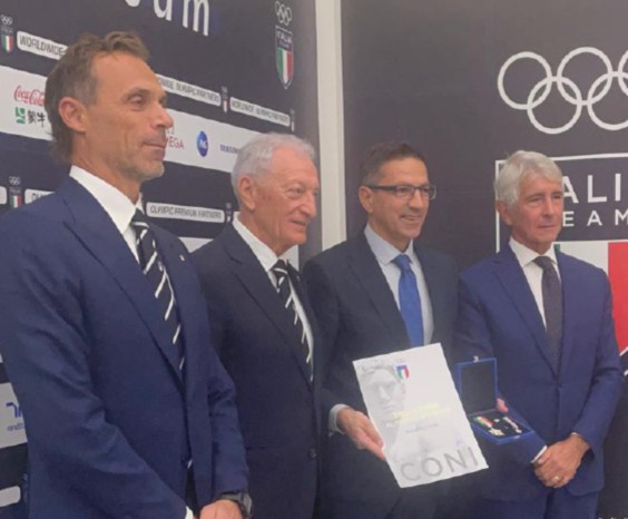 Roberto Favre ha ricevuto la Stella d’oro al Merito alla cerimonia di consegna dei Collari del Coni