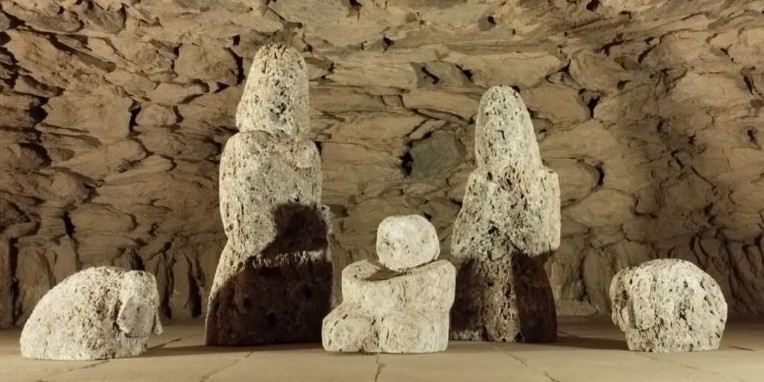 Il presepe di Donato Savin nel vecchio forno al Plan d’Introd