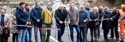 Inaugurato il nuovo ponte di Chevril sulla strada regionale 47 di Cogne