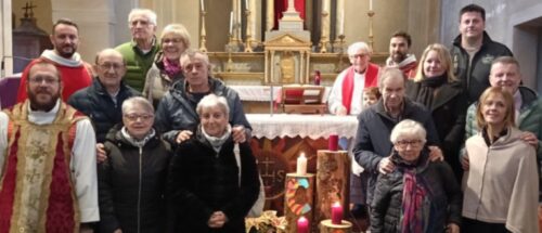 Patronale di Santa Lucia a Diémoz con anniversari di matrimonio e pompieri