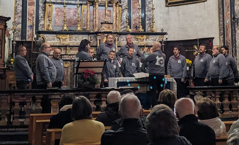 Ollomont, il Concerto di Natale in chiesa con il Coro Mont Rose