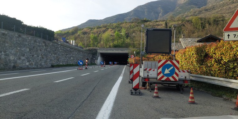 La galleria Côte de Sorreley sarà totalmente chiusa per un anno per lavori di adeguamento alle normative di sicurezza