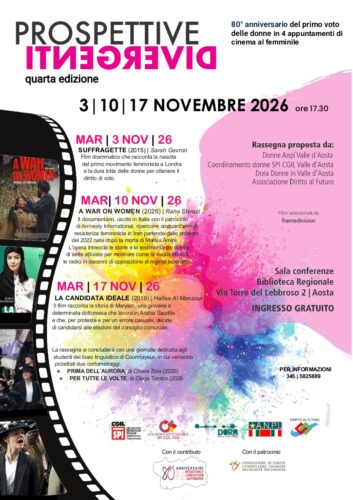 “Prospettive Divergenti”, rassegna di film per celebrare l’80esimo anniversario del voto alle donne in Italia